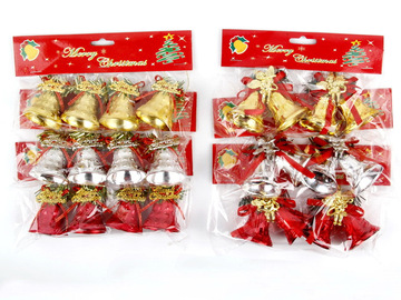 Buy Now: 100 sets of creative plastic bell Christmas tree pendants