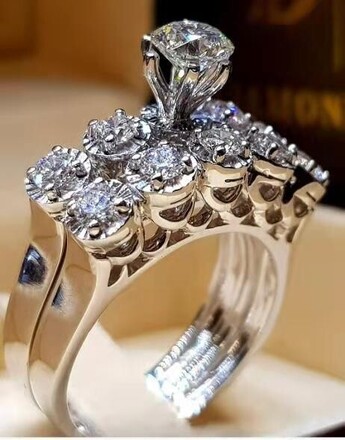 50pcs new hot selling personalized high-end couple rings