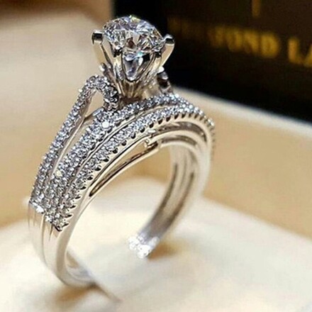 50pcs new hot selling personalized high-end couple rings