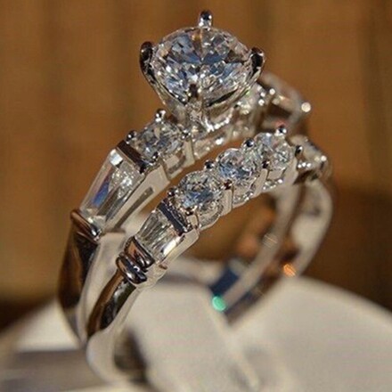 50pcs new hot selling personalized high-end couple rings