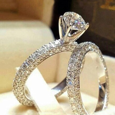50pcs new hot selling personalized high-end couple rings
