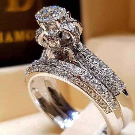 50pcs new hot selling personalized high-end couple rings