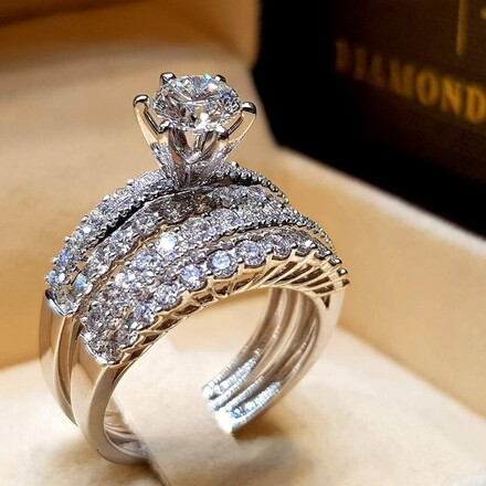 50pcs new hot selling personalized high-end couple rings