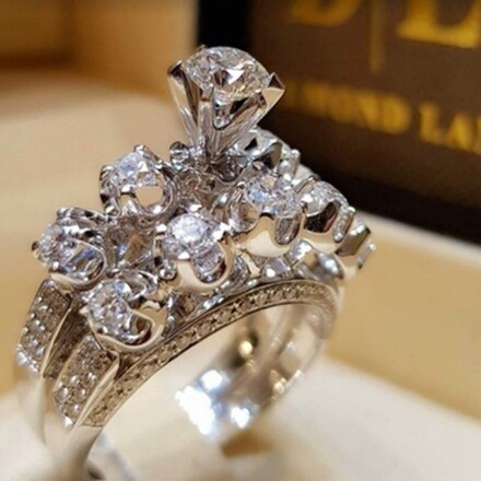 50pcs new hot selling personalized high-end couple rings