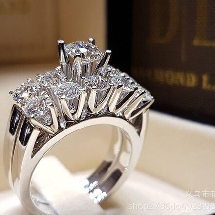 50pcs new hot selling personalized high-end couple rings