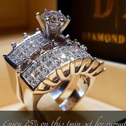 50pcs new hot selling personalized high-end couple rings