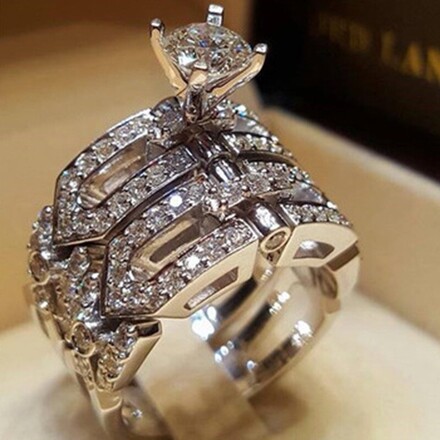 50pcs new hot selling personalized high-end couple rings