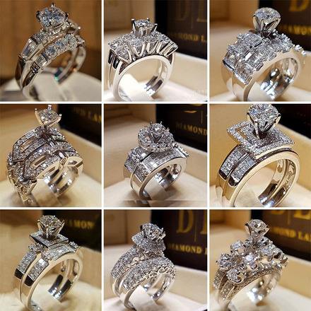 50pcs new hot selling personalized high-end couple rings