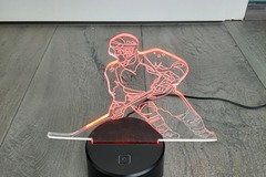 Verkaufen mit Online-Zahlungen: Lampe / Nachtlicht Eishockey-Spieler
