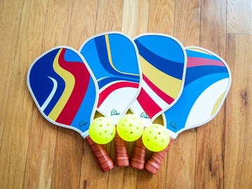 Renting out with online payment: Pickleball Paddles and Balls (4 paddles, 3 balls)