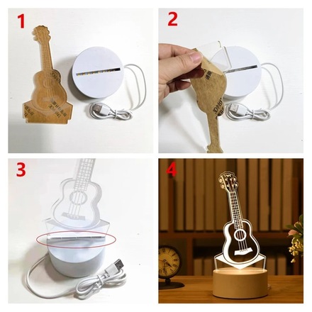 (60) 3D Acrylic Night Lamps (Perfect Gift)