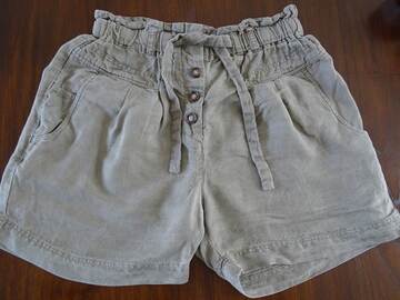 Vente: SHORT VERT KAKI MANGO TAILLE S