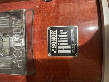 Selling with online payment: Sonor Hilite drums