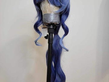 Selling with online payment: Layla Genshin Long Blue Wig