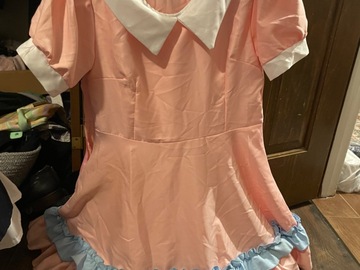 Selling with online payment: Pink White and Blue Maid Dress and Apron