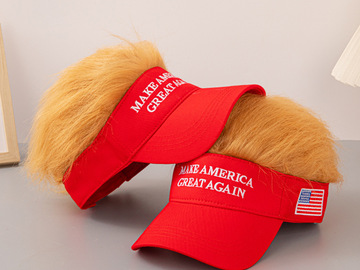 Bulk Lots: 20pcs US election wig cap baseball cap peaked cap