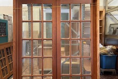 Selling: Unfinished Fir French Door with Transom