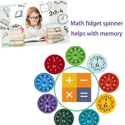 Math Fidget Spinners Educational Toys - 90pcs
