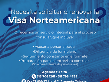 Servicios: Trámite de Visa Americana