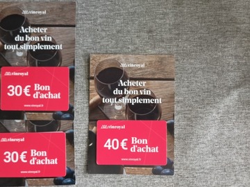 Vente: Carte bon achat Vinroyal (100€)