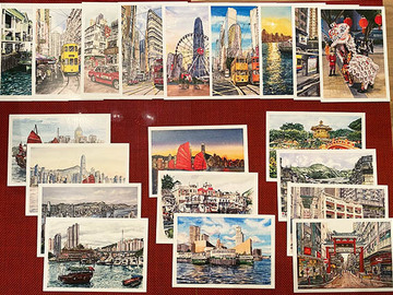  : 20 PIECE POSTCARD SET - The Complete Hong Kong Experience.