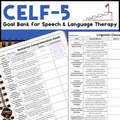 Digital Resource: CELF-5 Goal Bank Neurodiversity Affirming Goals Sentence Comprehe