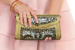 Bulk Lots:  Ethnic Bags: Gold Clutch & Bohemian Bag Collection by Themaresse