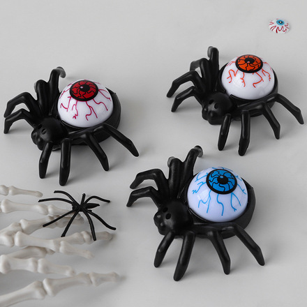 Halloween Spider Back Eye Pearl Candle Lights - 24pcs
