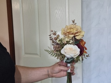 Selling: Amber Faux Silk Flowers