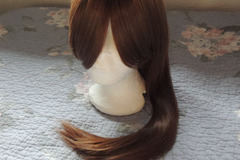 Selling with online payment: Brown Medium/Long Length Silky Wig