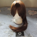 Selling with online payment: Brown Medium/Long Length Silky Wig