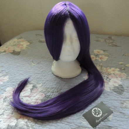 Plum Purple Long Silky Wig