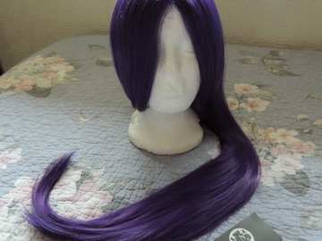 Selling with online payment: Plum Purple Long Silky Wig