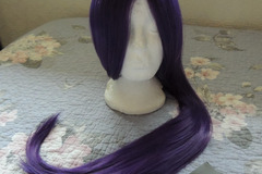 Selling with online payment: Plum Purple Long Silky Wig