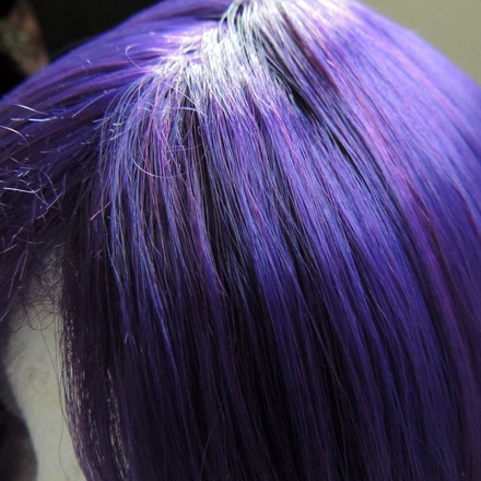 Plum Purple Long Silky Wig