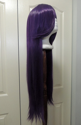 Plum Purple Long Silky Wig