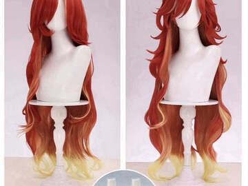 Selling with online payment: Genshin Impact Mavuika Cosplay Wig