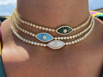 Selling with online payment: Eye necklace, jewelry 