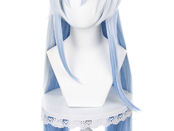 Selling with online payment: Honkai: Star Rail Jingliu Cosplay Wig Gradient Blue Long Wig