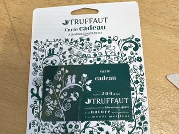 Vente: Carte cadeau Truffaut (100€)