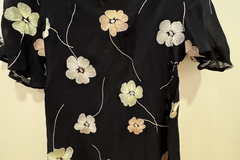 Selling: Kate Sylvester - Black with floral embroidery blouse