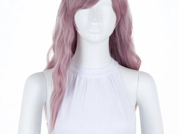 Selling with online payment: Wavy Dusty Pink Wig (Arda)