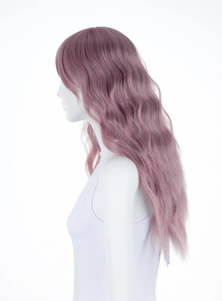 Wavy Dusty Pink Wig (Arda)