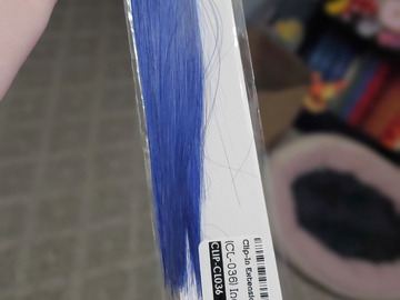 Selling with online payment: Blue Clip-In Wig Extension