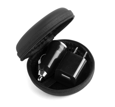 Wall & Car Chargers with Carrying Case