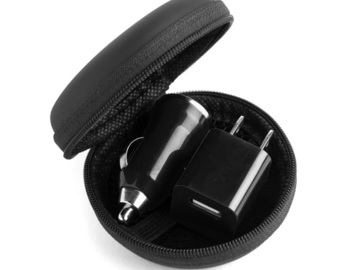 Bulk Lots: Wall & Car Chargers with Carrying Case