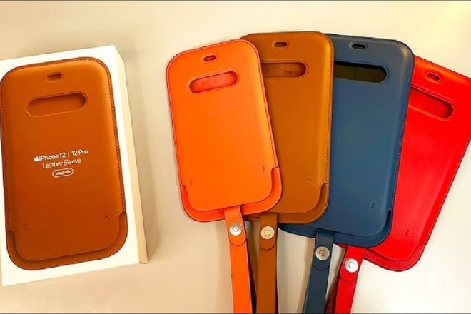 Apple OEM iPhone 12 Series Leather Case/Sleeve For Magsafe 