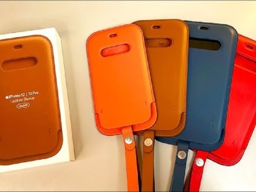 Bulk Lots: Apple OEM iPhone 12 Series Leather Case/Sleeve For Magsafe 
