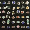 Checkout: 72 Ladies Cocktail rings-- Multi Cluster Rhinestone--$2.99 ea