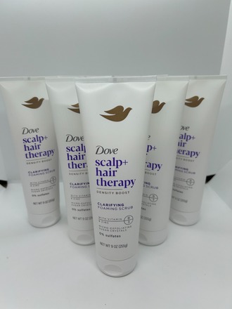 LOT Dove Beauty Clarifying Foaming Scalp Repairing Hair Scrub 9oz